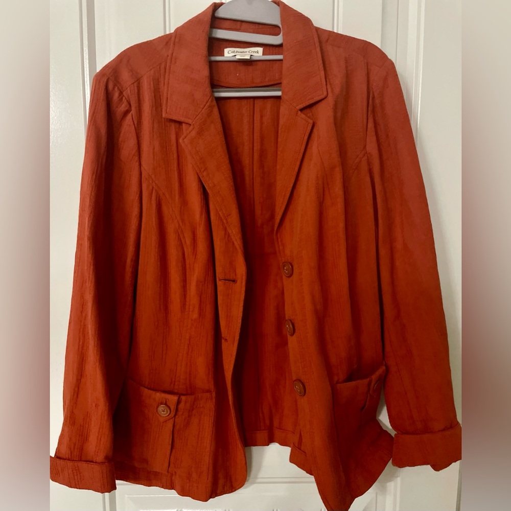 Coldwater Creek Rust Blazer